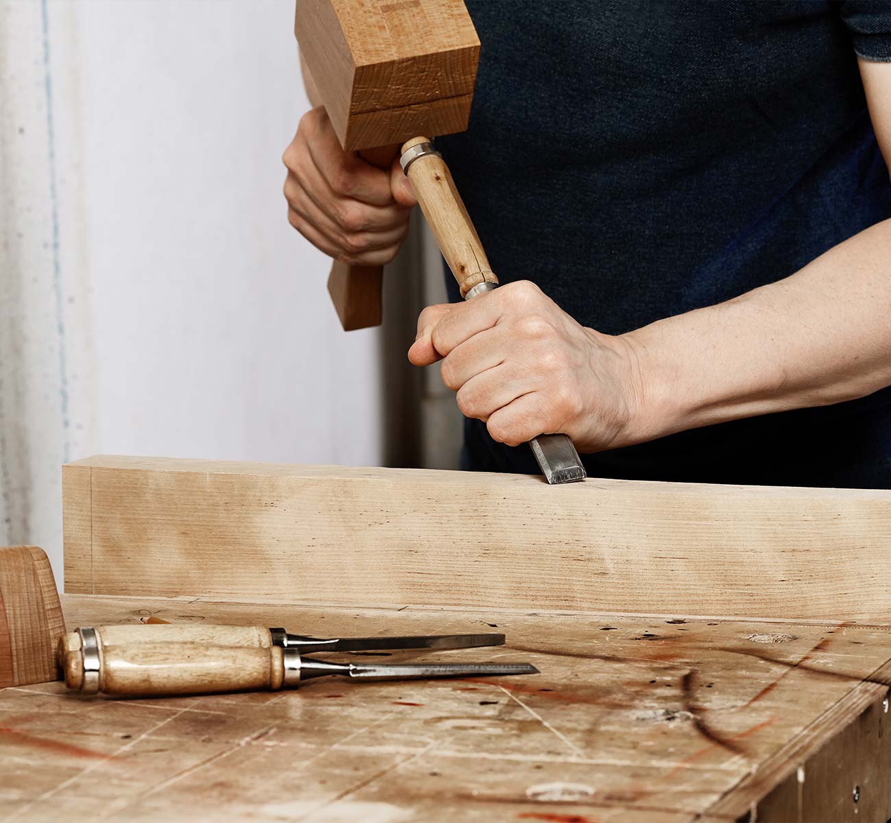 Restauration parquet et volets bois
